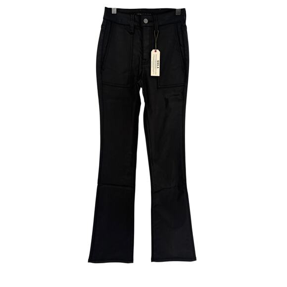 SANCTUARY Jeans Size 30 NEW Black Birdy Semi High Rise Flare Denim - Picture 3 of 6